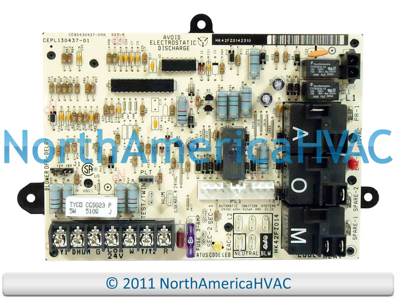 OEM Carrier Bryant Payne Furnace Control Board Replaces HK42FZ014 North America HVAC